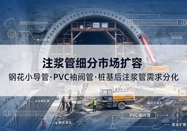 博乐注浆管细分市场扩容，隧道钢花小导管、PVC 袖阀管、桩基后注浆管需求分化